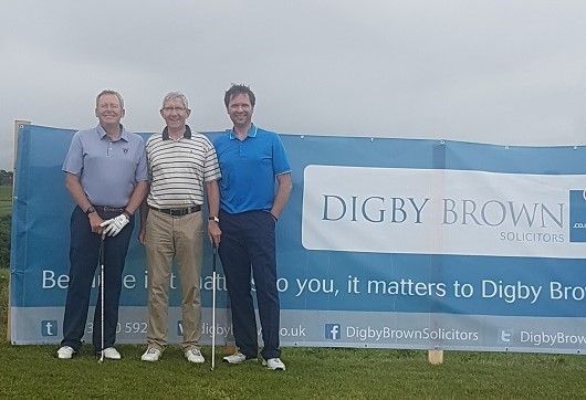 Damian White, head of Digby Brown's Ayr office, attends the Ayrshire Hospice Golf Day with some of our CPIN partners.