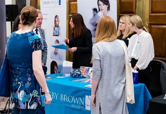 Guests at the Digby Brown stand at the Head Injury Information Day 2018 in Glasgow