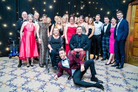 Des Clarke with guests at Winter Dinner Dance 2019