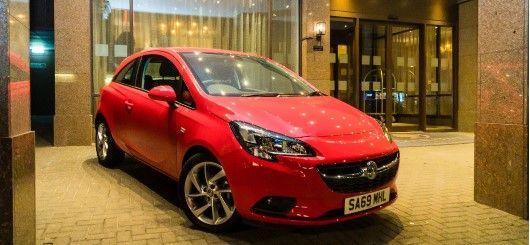 Prize draw car for Winter Dinner Dance 2019 outside DoubleTree Hotel, Cambridge Street