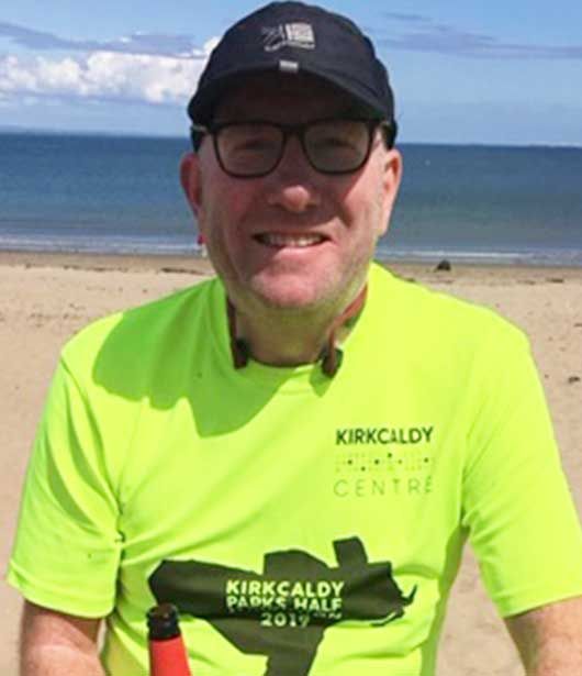 Innes from Kirkcaldy office taking part in Charity Challenge