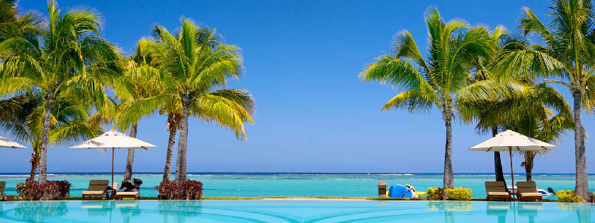 Holiday pool area