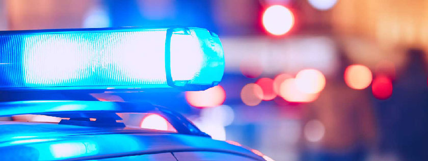 Police Car with lights on