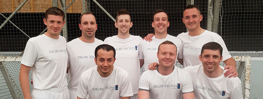 Dundee office Charity Business Fives Football Match 2019 for Wellbeing Works