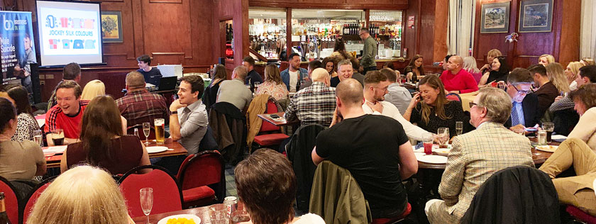 Glasgow Lawyers and staff from Digby Brown at race night for mental health charity Brothers in Arms