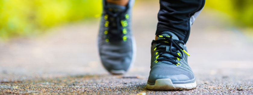 Man walking outdoors