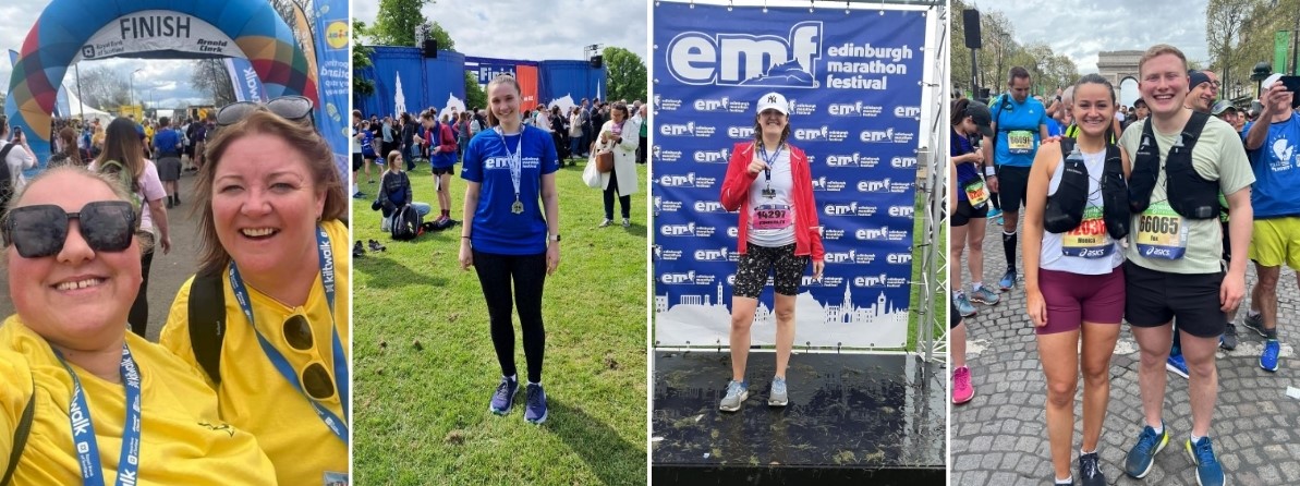 Staff take on running challenges for charity
