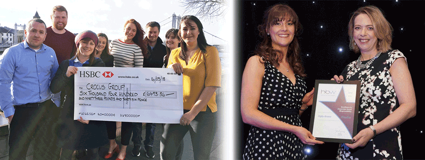 Inverness Cheque Handover to Crocus Group
