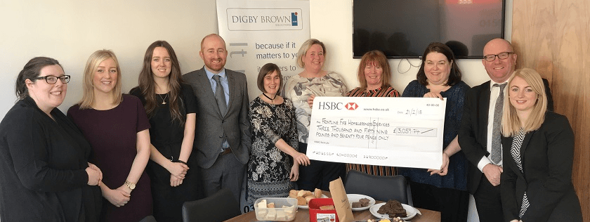 Kirkcaldy Cheque Handover