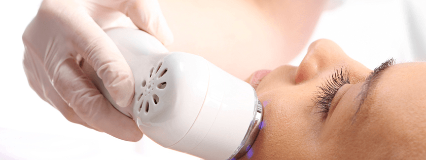 Woman getting beauty treatment