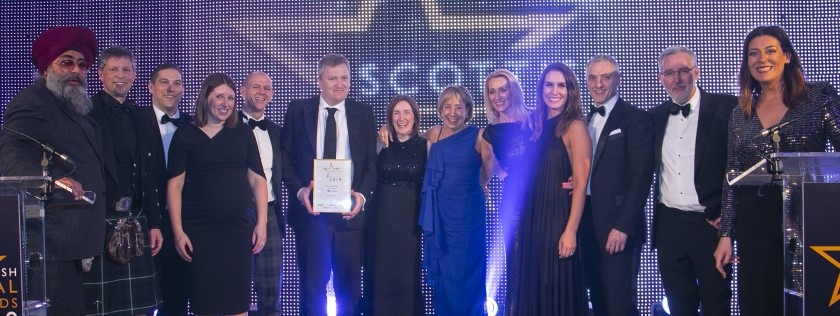 Digby Brown receiving Firm of the Year Award 2019