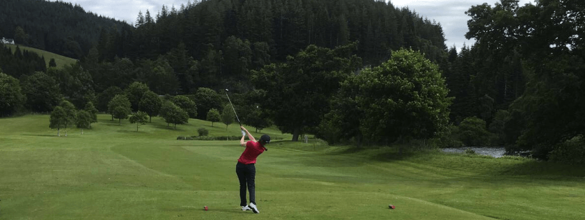 Inverness office golfing callenge for Macmillan Cancer Support