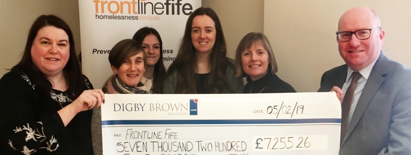 Kirkcaldy Cheque Handover