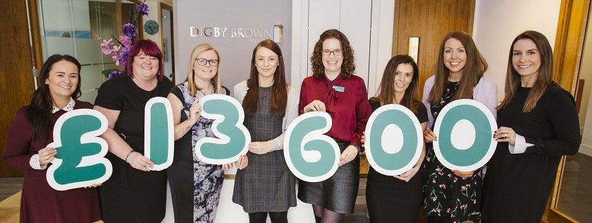 Macmillan cheque handover