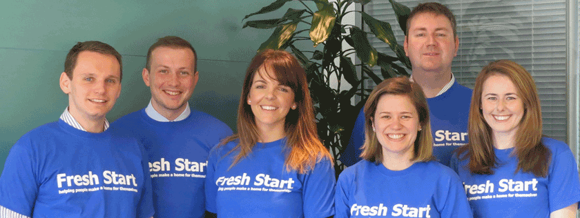 Marathon runners in aid of FreshStart