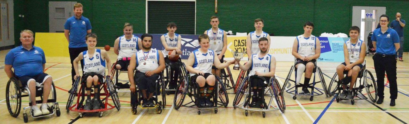 Wheelchair basketball team