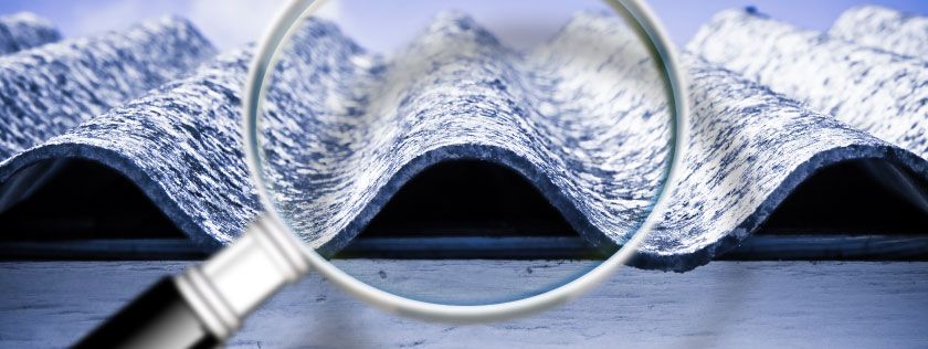 Asbestos in roof sheet