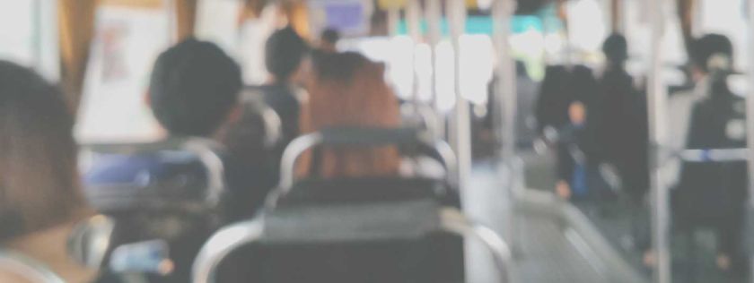 Passengers on a bus