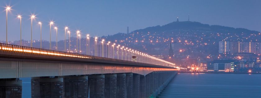 Dundee skyline - tay bridge