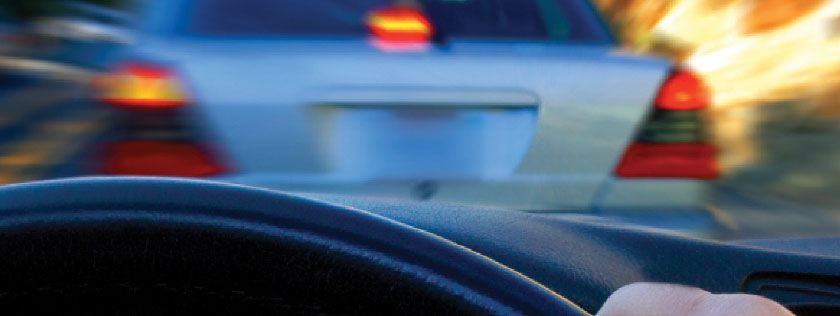 Car In Front Braking in Traffic