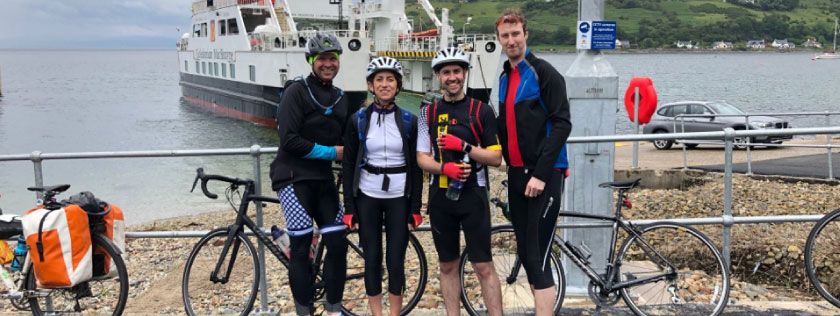 The Ayr team during the 5 Ferries Challenge 2019