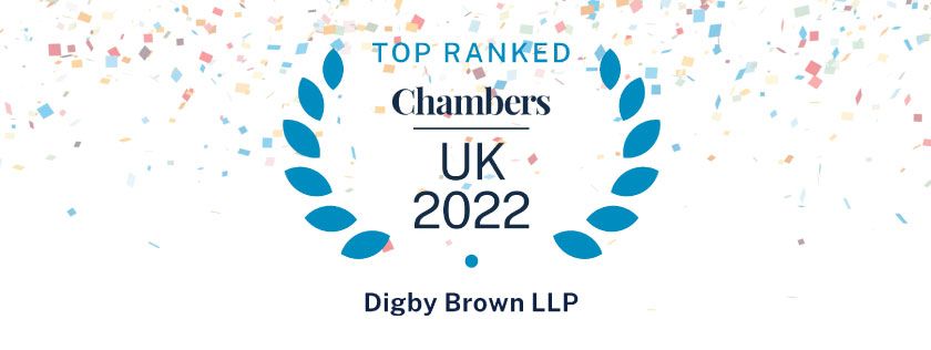 Chambers and Partners 2022 logo along with some celebratory confetti