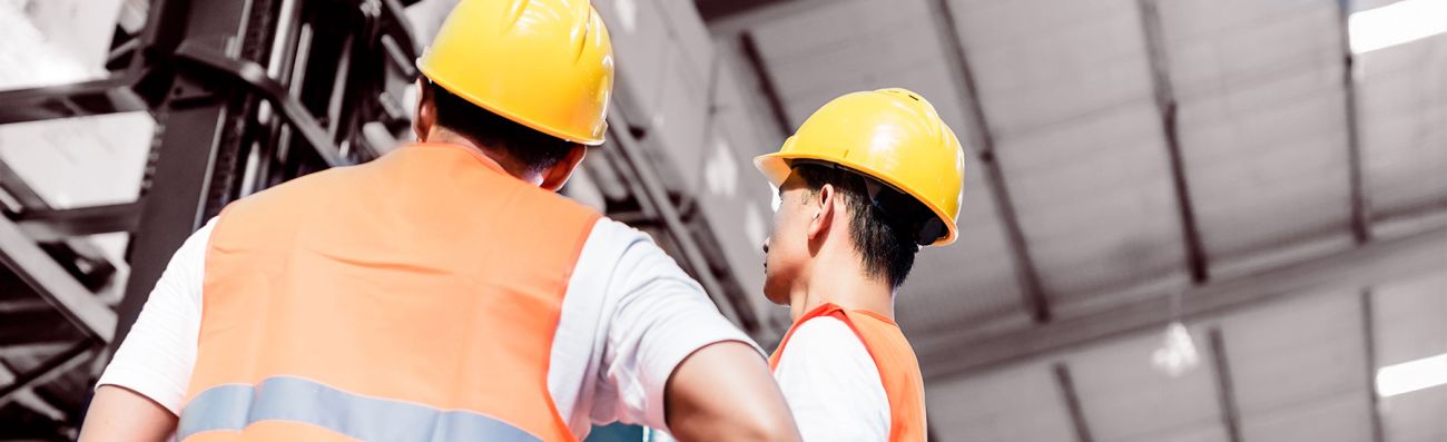 Workers in a warehouse