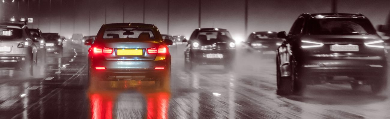 Cars travelling on motorway