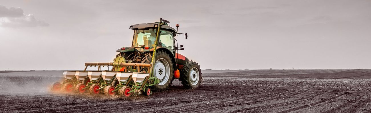 Tractor in a field