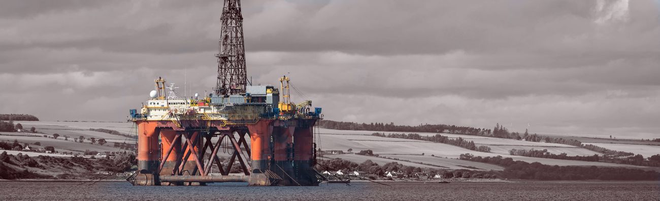 OIl rig in Moray Firth