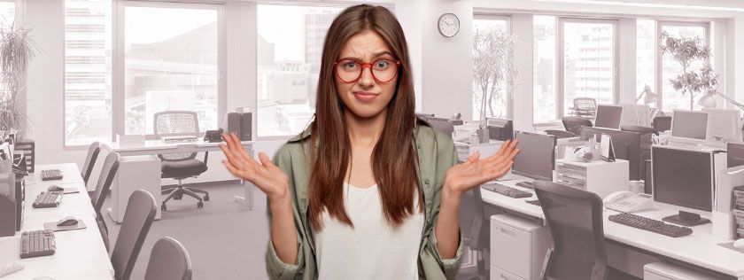 Woman looking confused