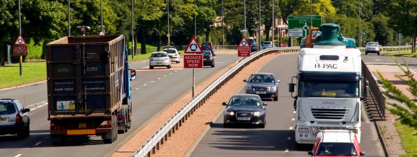 The Kingsway on the M90 at Dundee