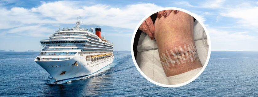 Agonising knee injury ruins 60th birthday cruise