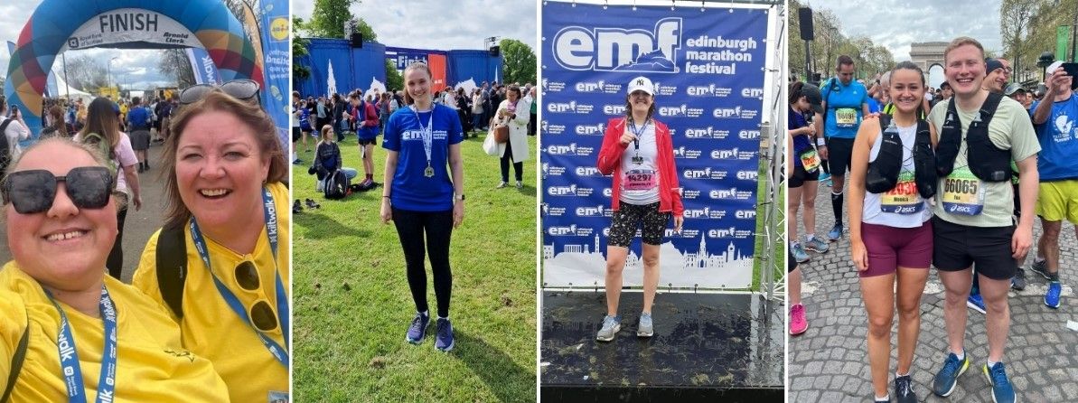 Staff take on running challenges for charity