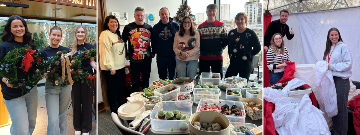 Digby Brown staff involved in Christmas fundraising activities