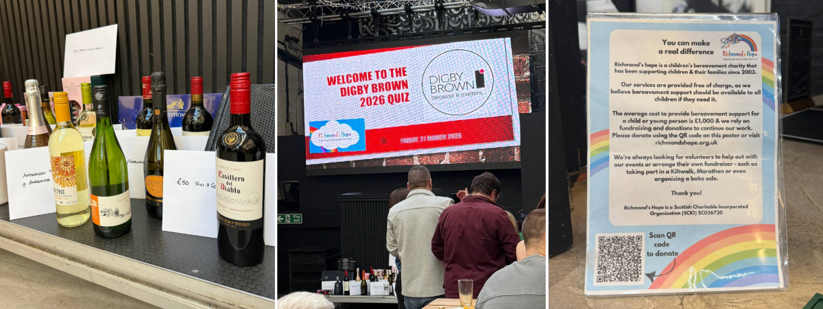 Glasgow office raise more than £5,000 for Richmond’s Hope with bumper quiz night