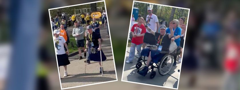 Andy completes kiltwalk