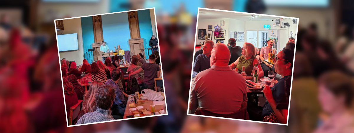 Edinburgh and Ayr offices shown hosting fundraising nights in aid of their local charity partners