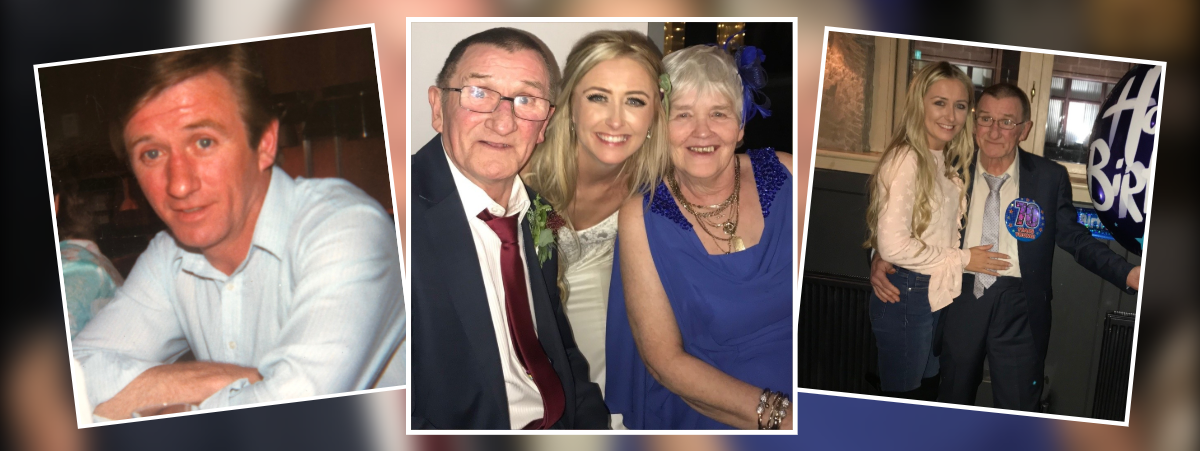 Jim Campbell pictured with his partner and daughter