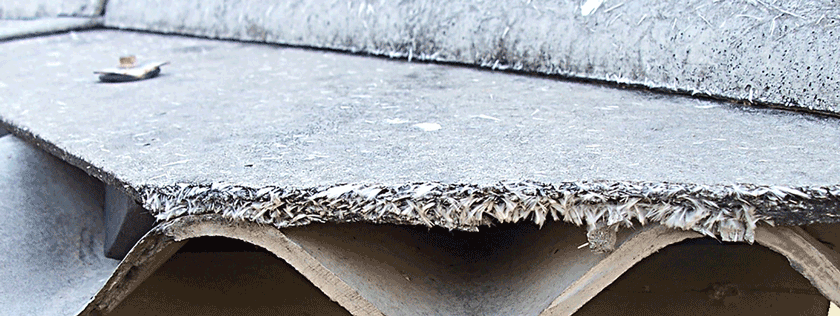 Asbestos in roof sheet