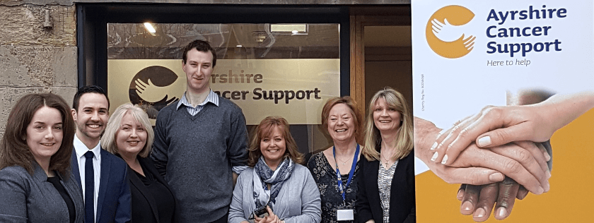 Digby Brown support Ayrshire Cancer Support