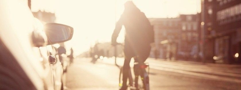 Cyclist in the city