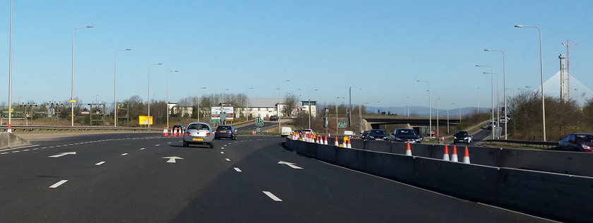 Car on a motorway