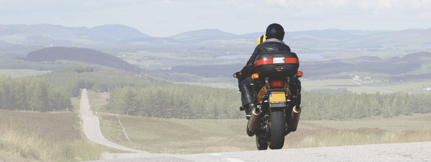 Motorbiking in Scottish Highlands