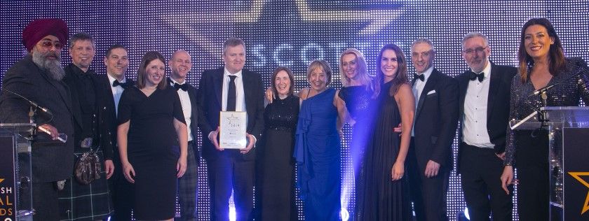 Digby Brown receiving Firm of the Year Award 2019