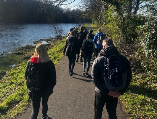 Industrial Disease Team walk along the River Clyde