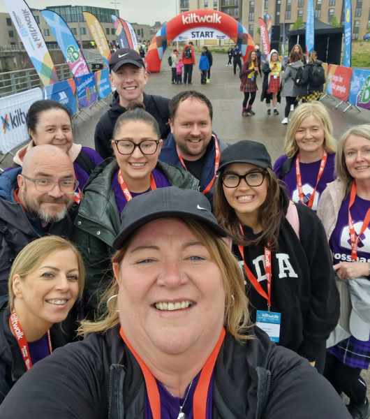 Glasgow team set off on 2025 Glasgow Kiltwalk