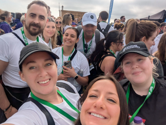 Dundee staff at the starting line of the Mighty Stride