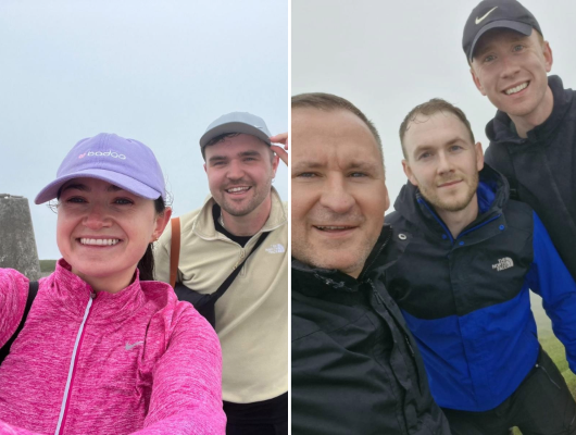 Glasgow staff at the summit of Ben Lomond
