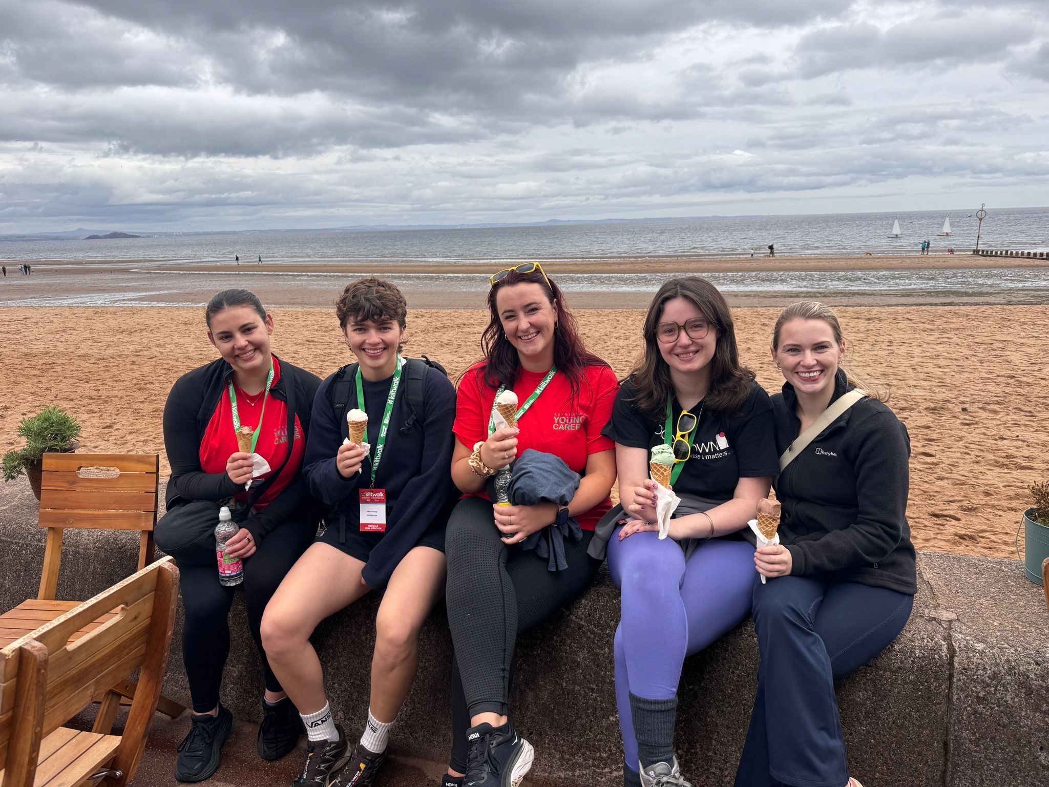 charity walk ice-cream reward